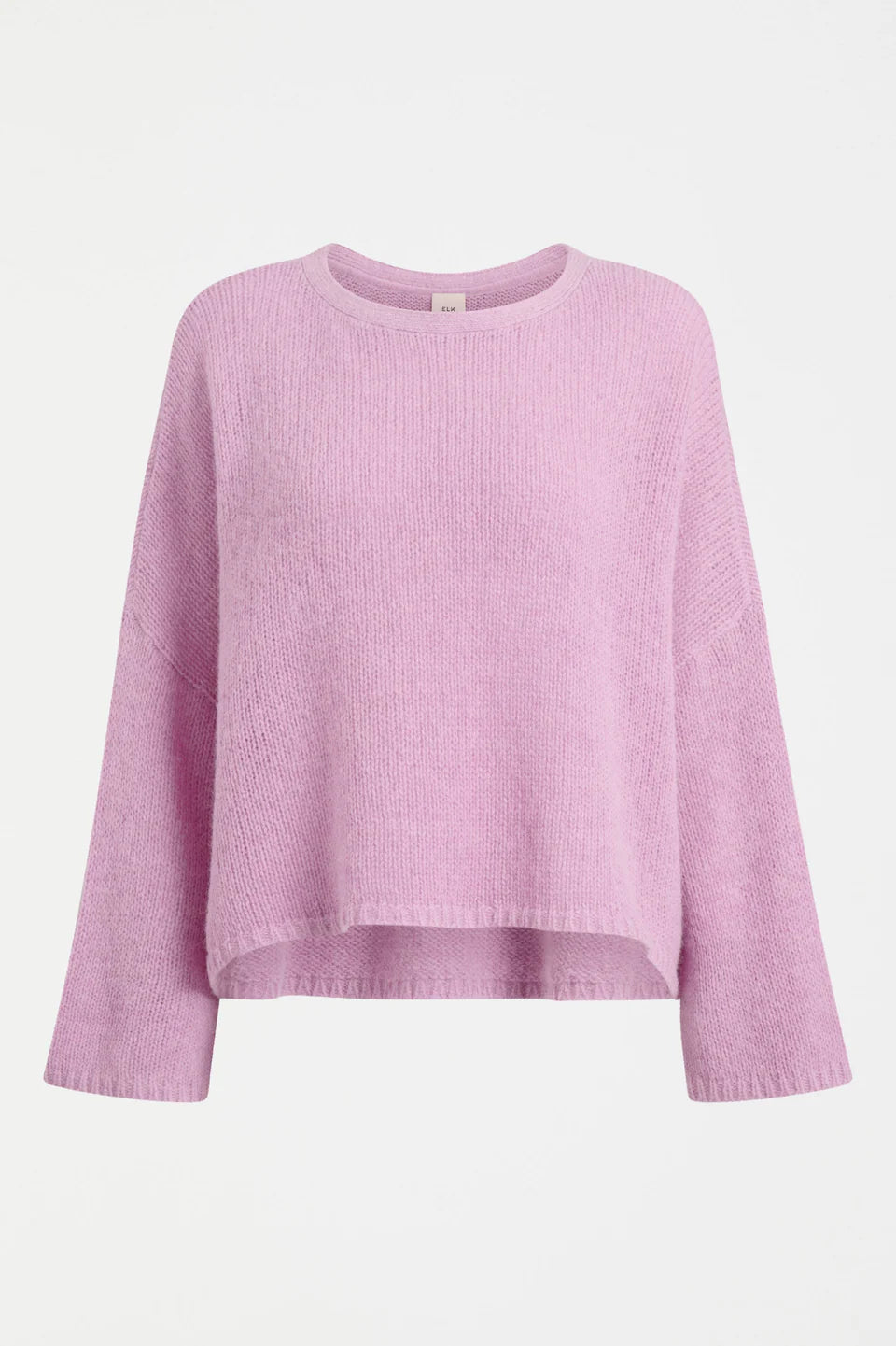 Elk Agna sweater in lavender marle light purple.