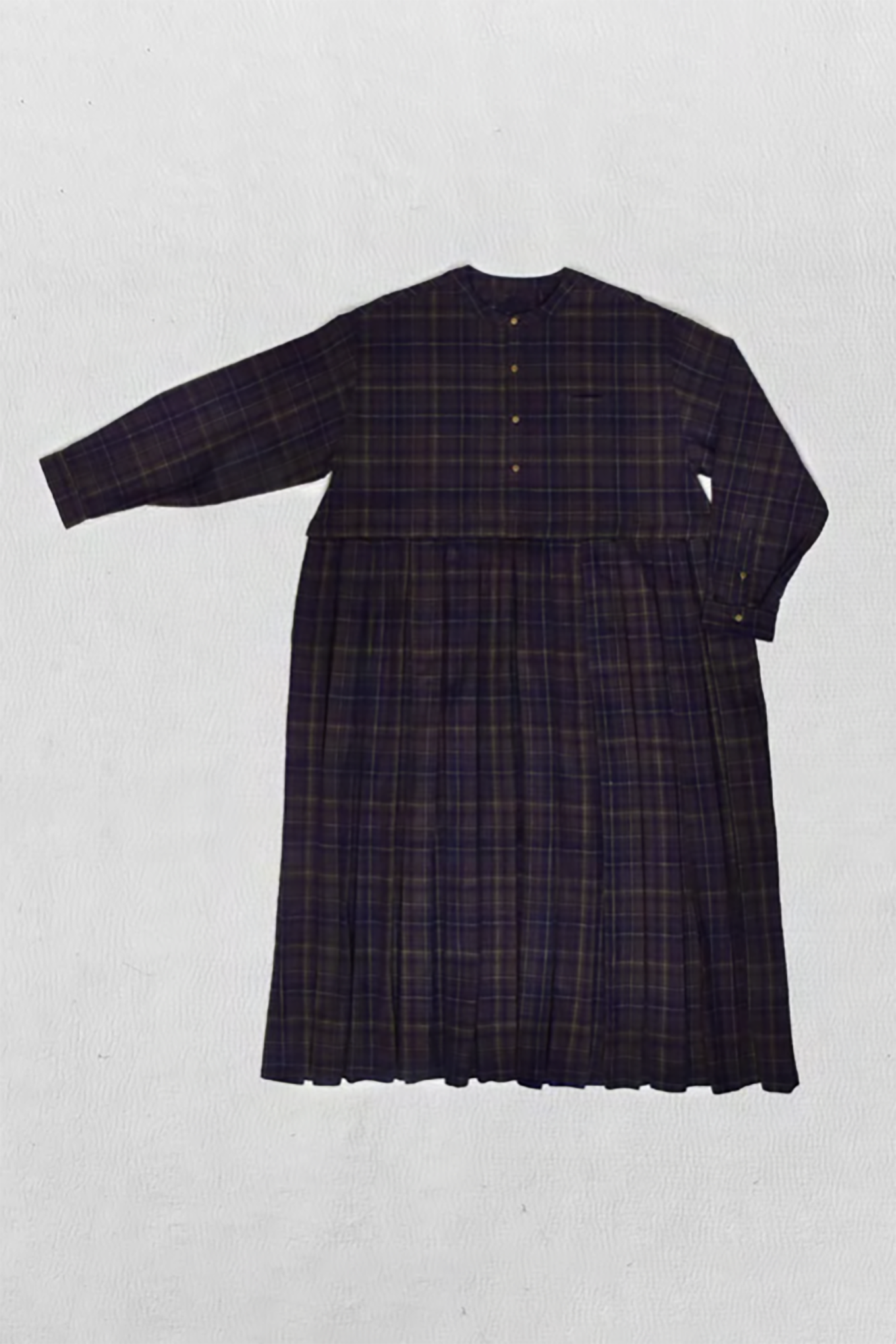 Maku homespun check cotton Enki dress.