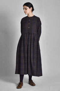 Maku homespun check cotton Enki dress.