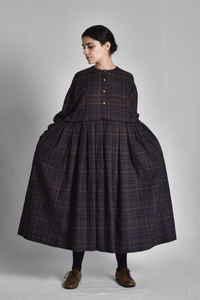 Maku homespun check cotton Enki dress.