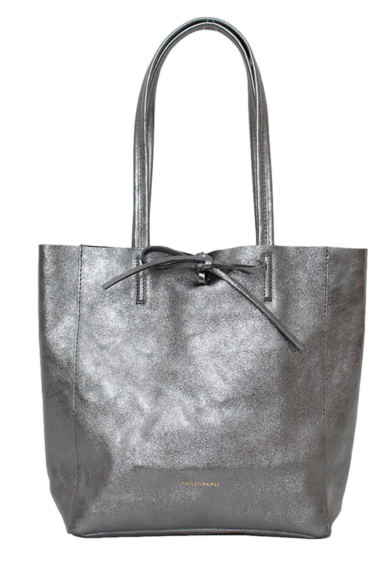 Maison Fanli medium tote bag - metallic grey – juniperhearth