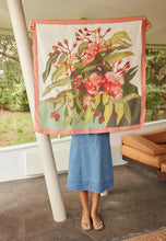 Load image into Gallery viewer, Nancybird silk square scarf with flowering gum print.