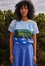 Load image into Gallery viewer, Nancybird Apollo cotton tshirt featuring Lagoon original artwork.