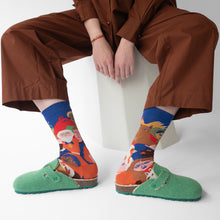 Load image into Gallery viewer, Bonne Maison colourful Matisse crowd cotton socks.