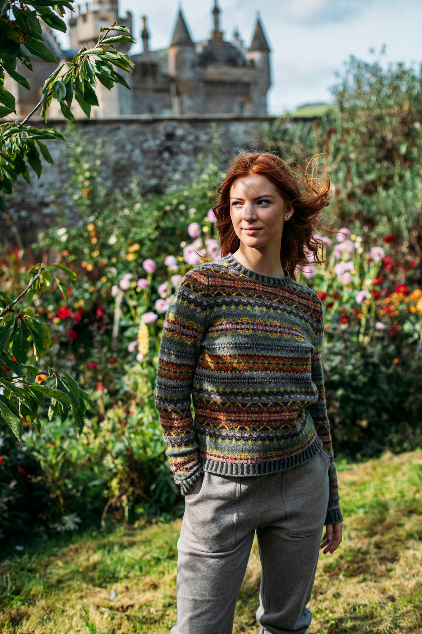 Eribe Kinross merino sweater in Agate.