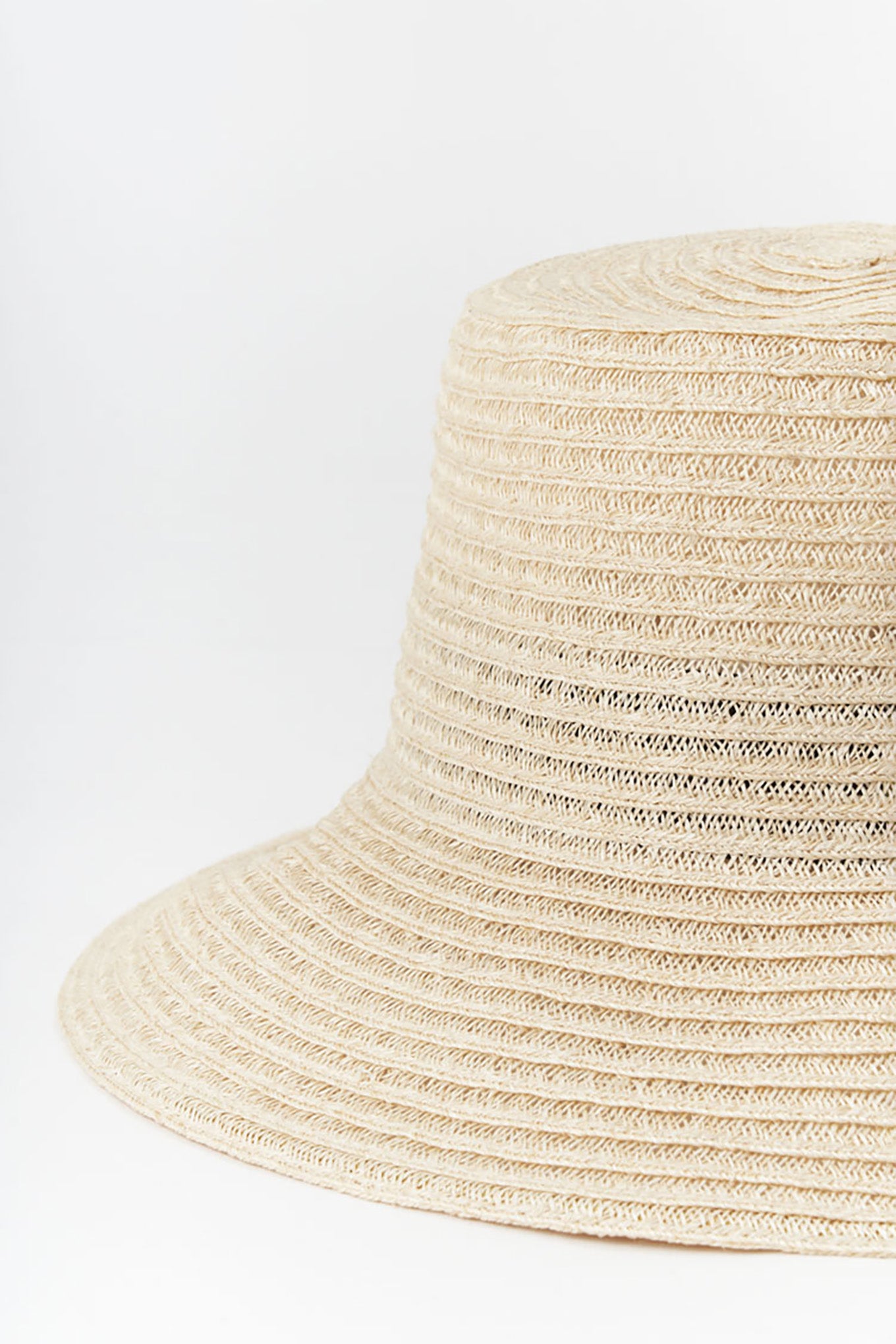PCNQ made in Japan Leo abaca and cotton sun hat in natural.