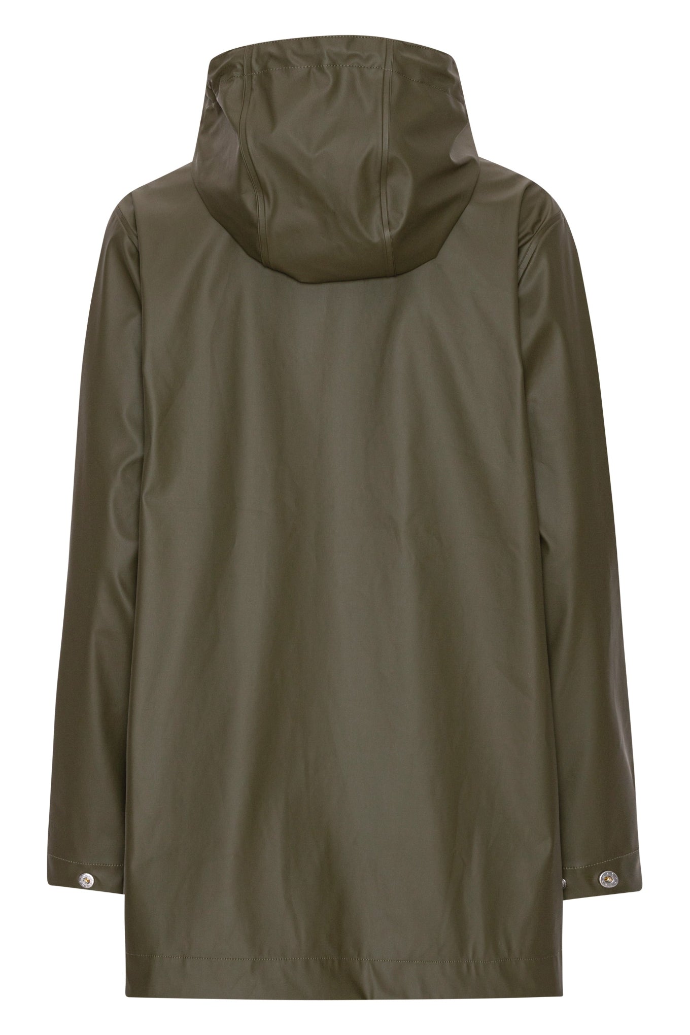 Ilse Jacobsen lightweight hooded rain jacket in khaki army.