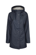 Load image into Gallery viewer, Ilse Jacobsen Rain87 Rain 87 light rain hooded jacket in Deep Indigo, dark navy.