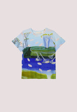 Load image into Gallery viewer, Nancybird Apollo cotton tshirt featuring Lagoon original artwork.