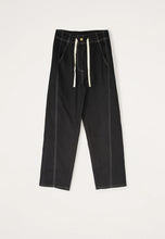 Load image into Gallery viewer, Nancybird high waisted straight leg Harriet pant in black.