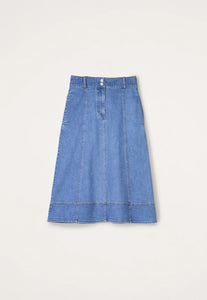 Nancybird A line summer weight denim Samira skirt.