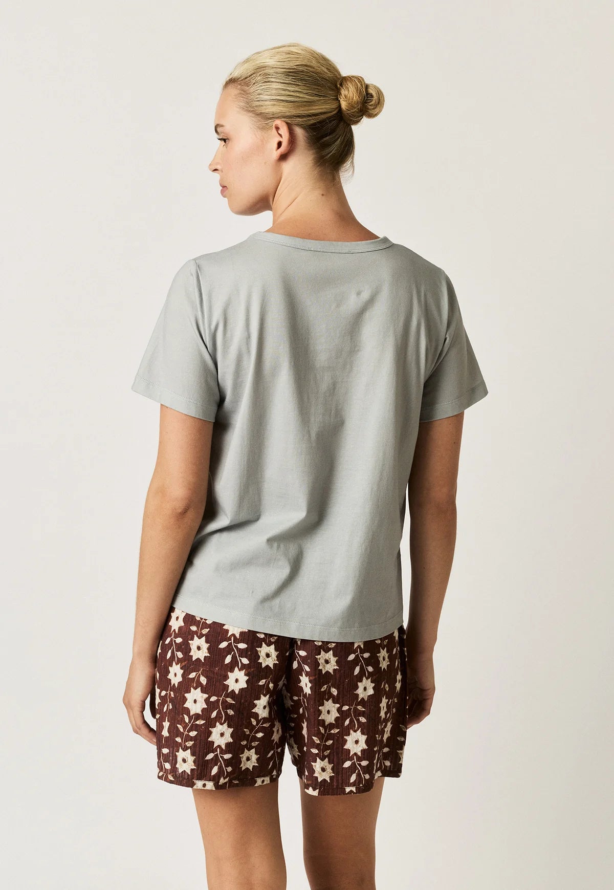Nancybird organic cotton Apollo tee tshirt featuring Green Bananas artwork.