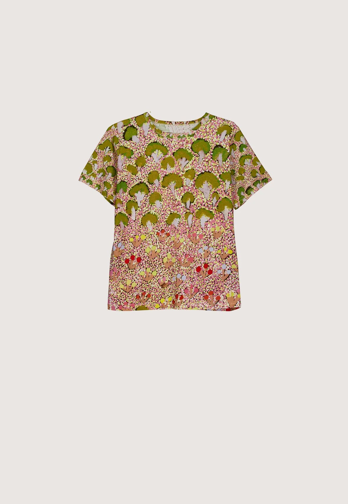 Nancybird Apollo organic cotton tshirt featuring View of Country artwork print.