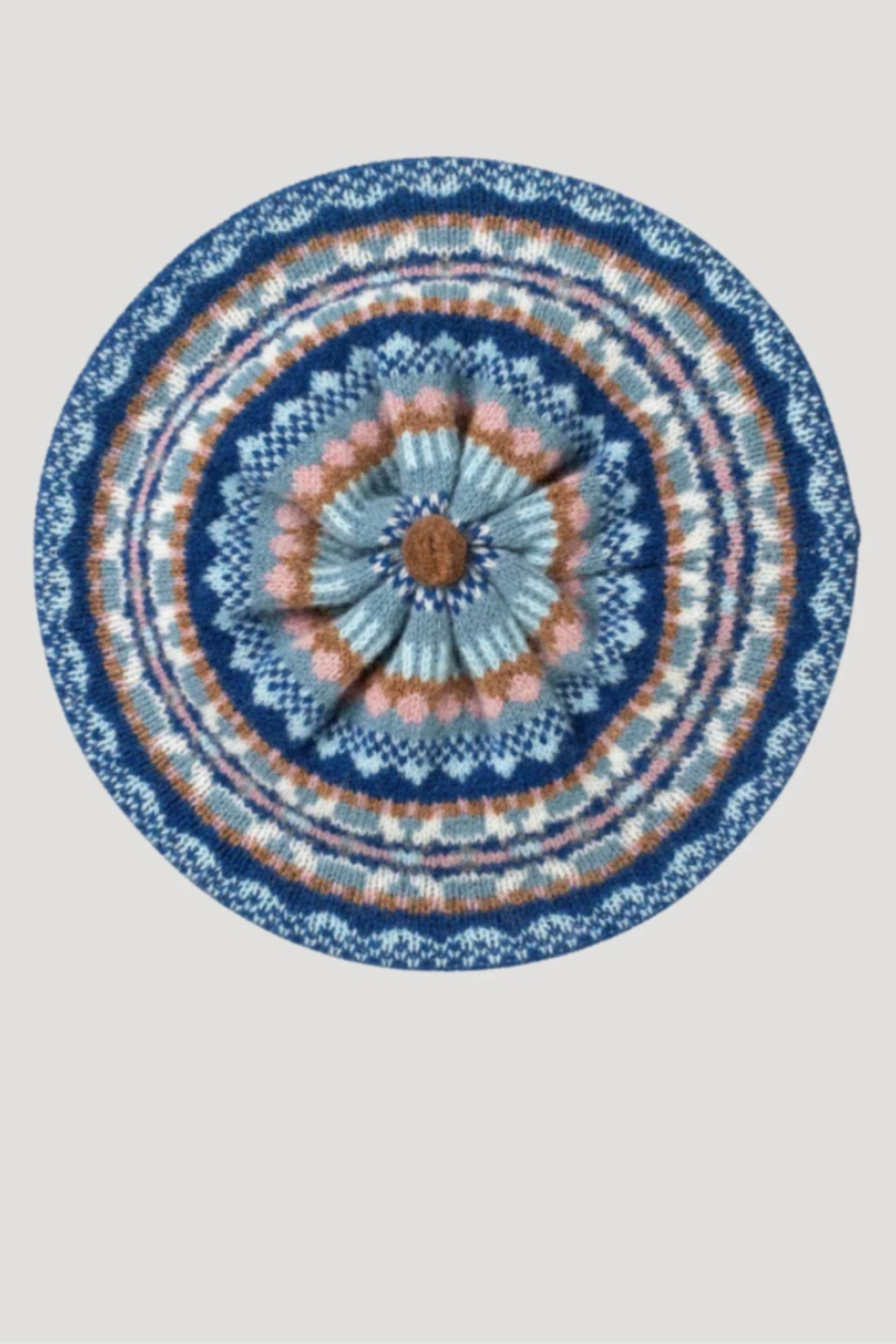 Eribe Alloa fairisle beret in Dew.
