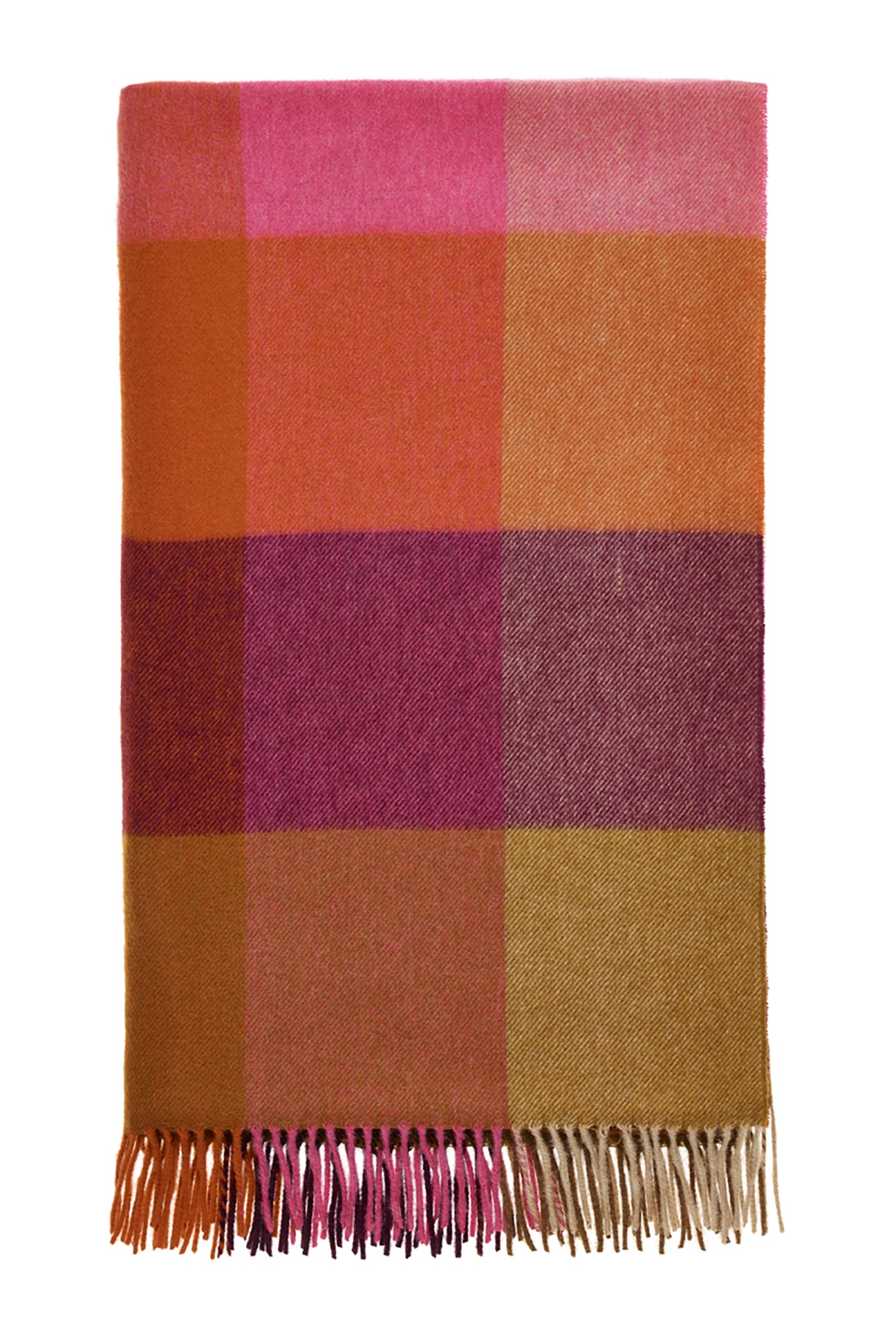 Bronte by Moon pure wool made in Yorkshire St David throw in Burgundy.