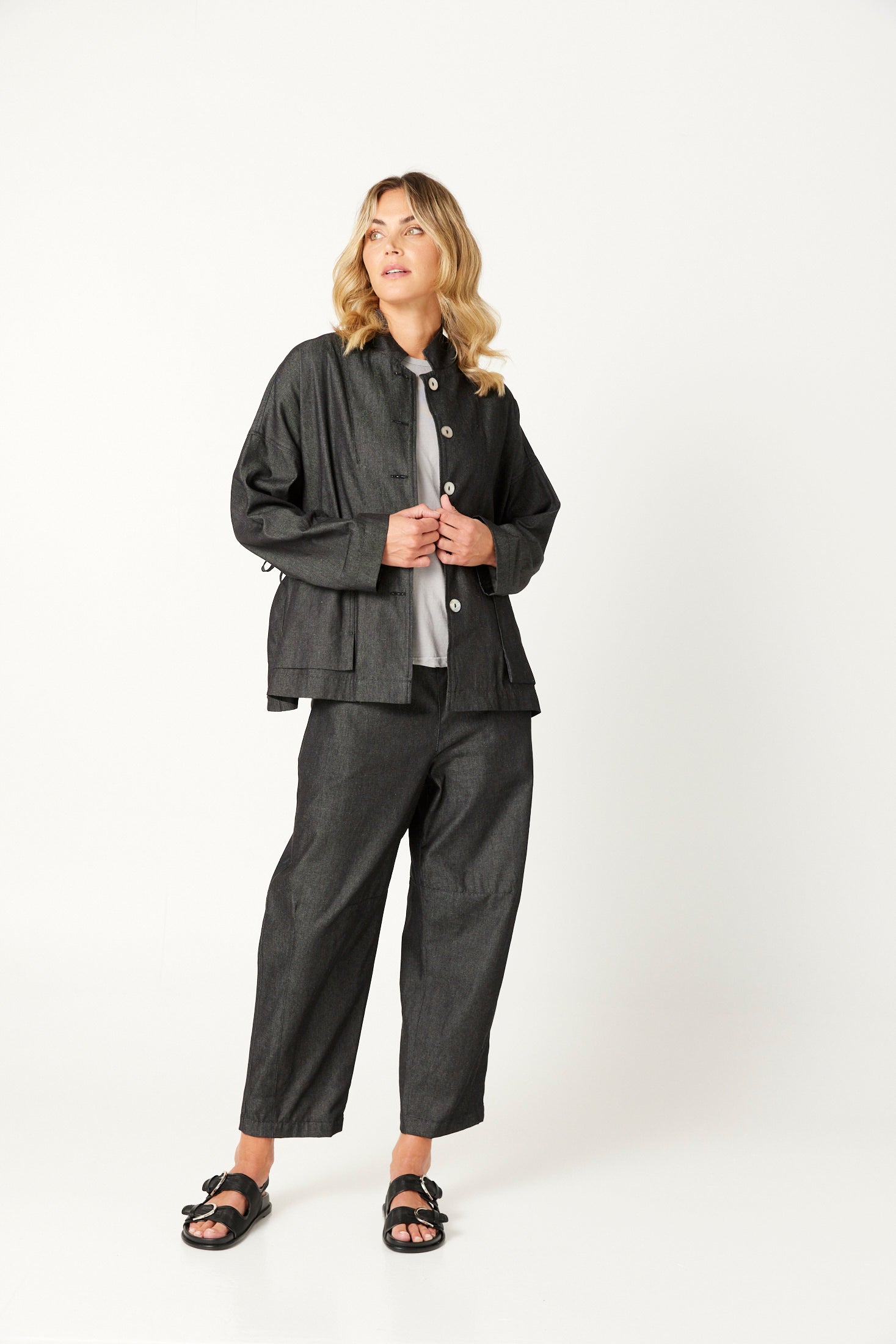 Valila made in Melbourne lightweight City denim jacket.