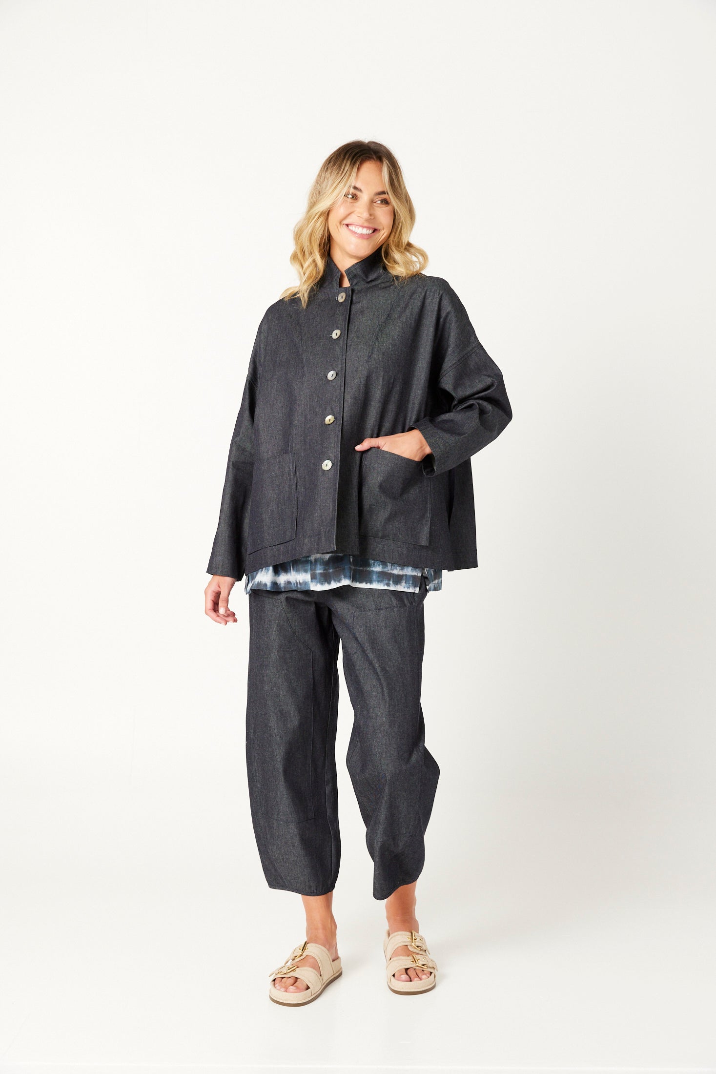 Valila made in Melbourne lightweight City denim jacket.