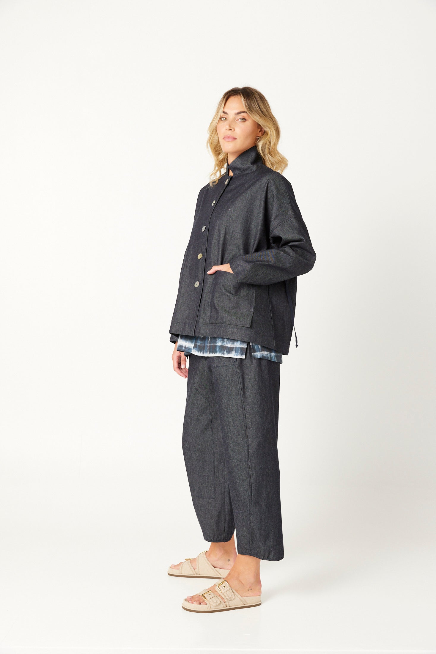 Valila made in Melbourne lightweight City denim jacket.