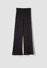 Load image into Gallery viewer, Nancybird Naho cotton rib knit pants in black melange.