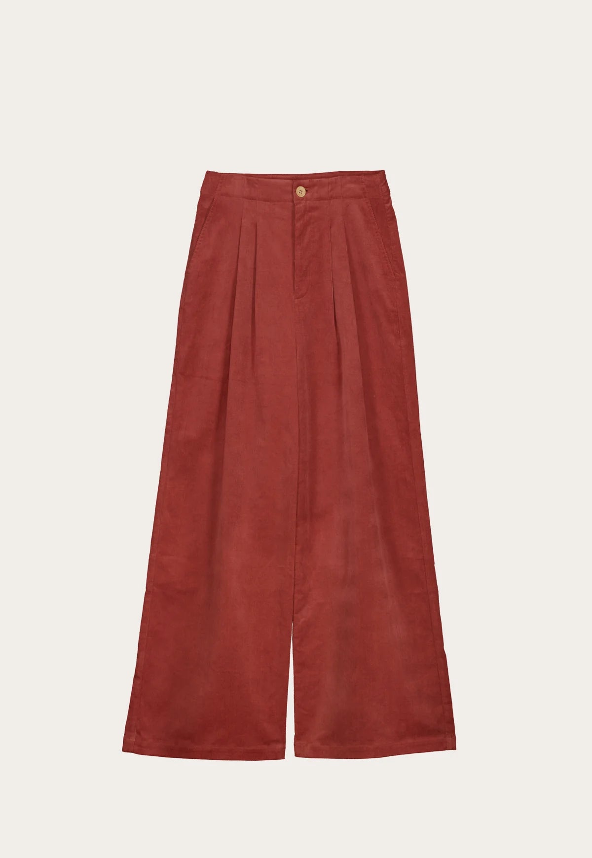 Nancybird cotton corduroy wide leg Niko pants in spice.