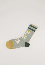 Load image into Gallery viewer, Nancybird cotton socks featuring flannel flowers.