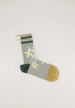 Load image into Gallery viewer, Nancybird cotton socks featuring flannel flowers.