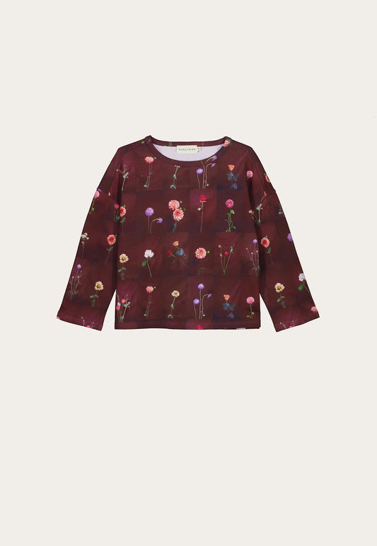 Nancybird organic cotton Mina floral Bloom tile sweatshirt.