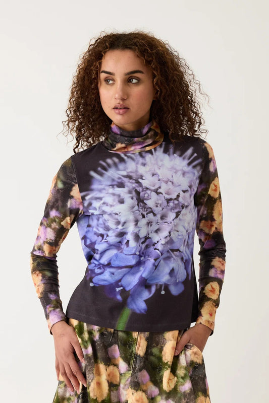 Nancybird Allium organic cotton long sleeve skivvy Sundew top.