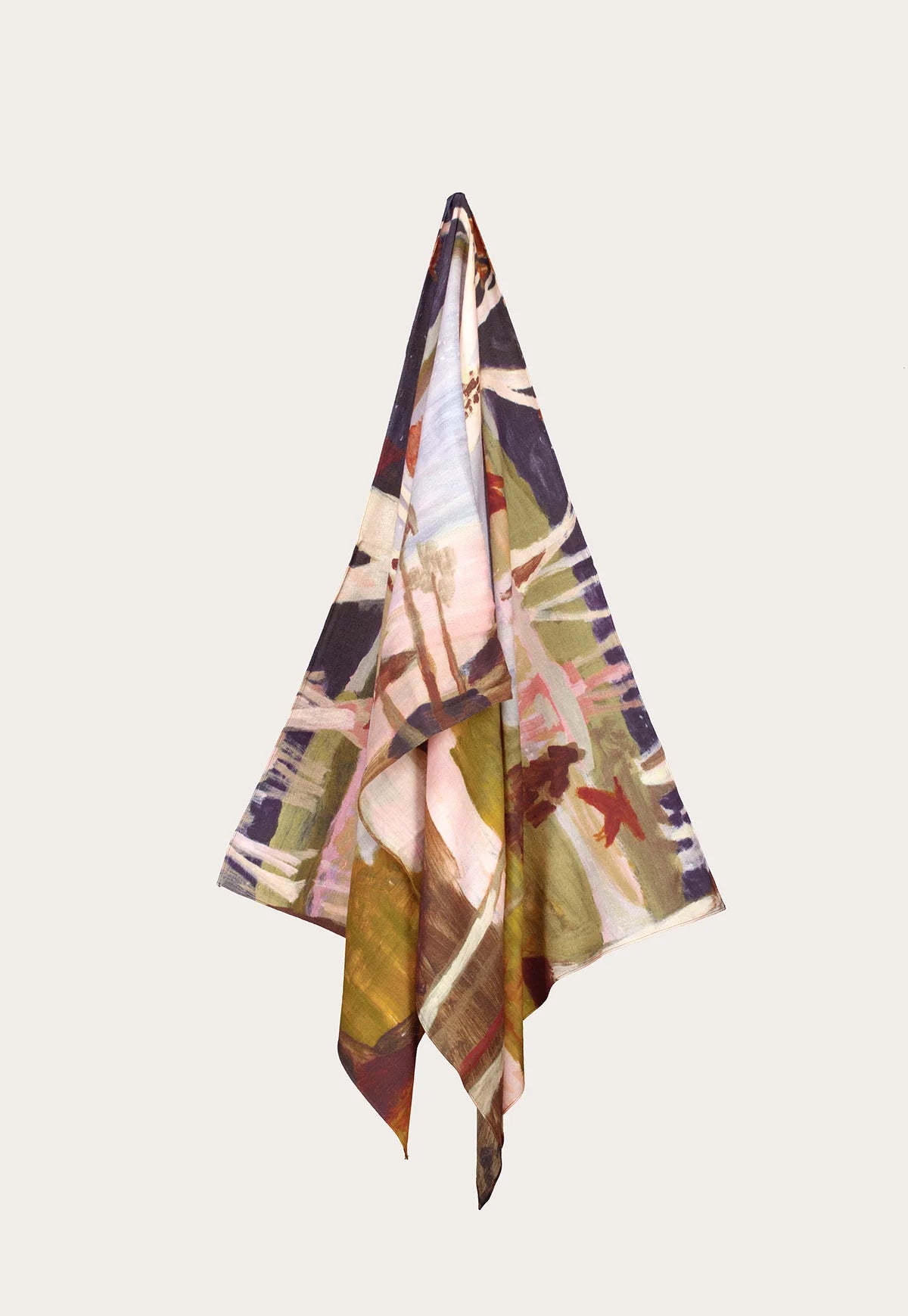 Nancybird wool long scarf - Night herons