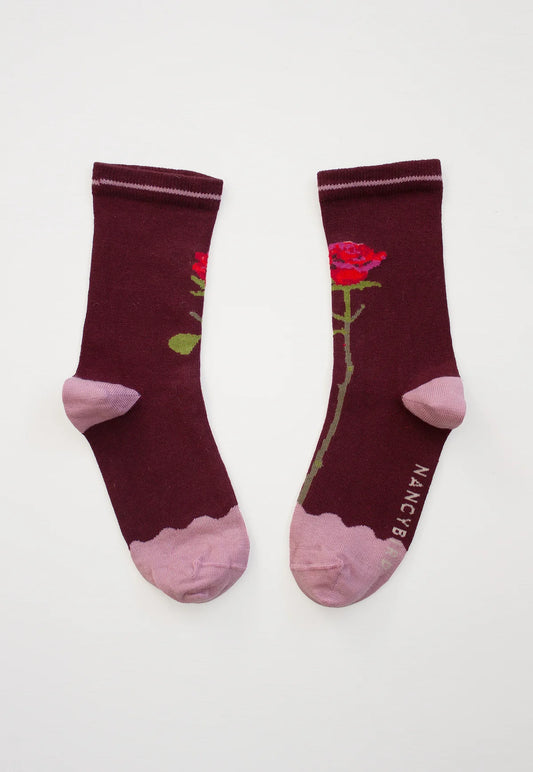Nancybird socks - Rose