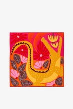 Load image into Gallery viewer, Inoui Editions silk modal carre square scarf Mangrove in pink.