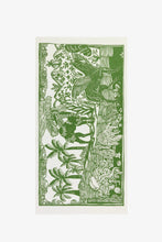 Load image into Gallery viewer, Inoui Editions Dufy airy cotton scarf in green and white.