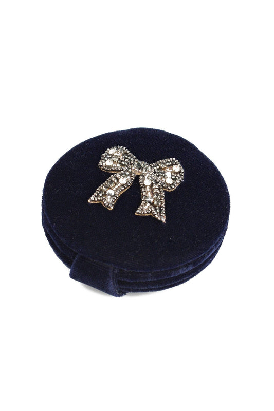 My Doris : Silver bow compact mirror