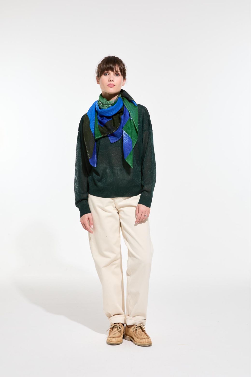 Mapoésie Panache scarf - Nuance bleu