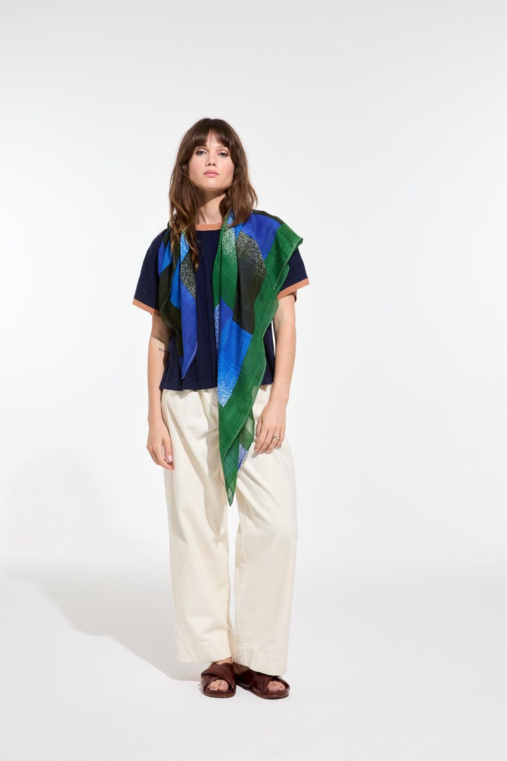 Mapoésie Panache scarf - Nuance bleu