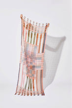 Load image into Gallery viewer, Ma Poesie Arythmique cotton and silk scarf in blush.