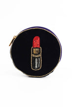 Load image into Gallery viewer, My Doris lipstick pouch, handbeaded on velvet.