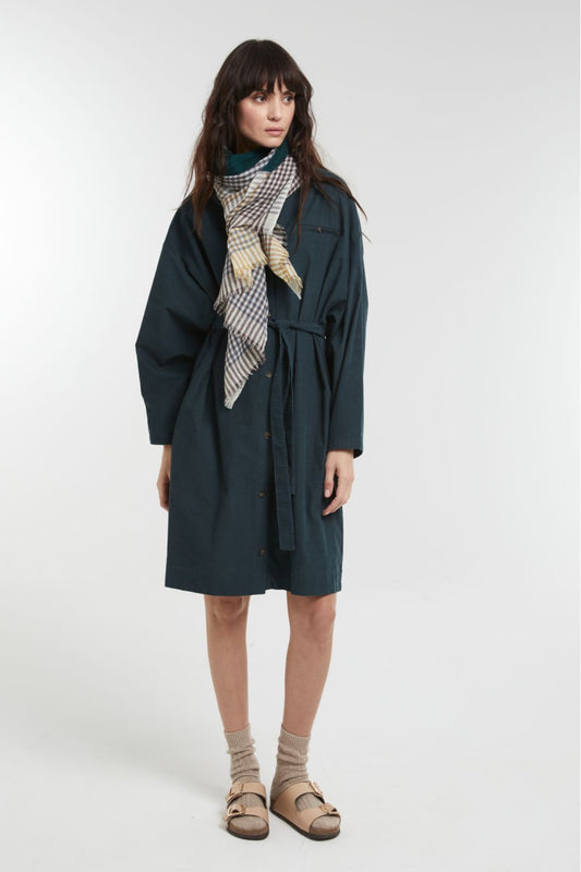 Ma Poesie cosmic scarf in emerald green.