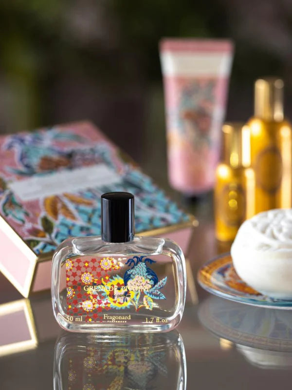 Fragonard Gardens collection eau du parfum  Grenade Pivoine (Pomegranate Peony).

