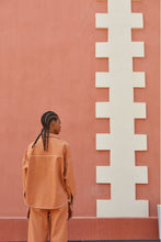 Load image into Gallery viewer, Ma Poesie 100% cotton one size jacket Jacky Dune in terracotta.