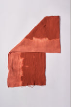 Load image into Gallery viewer, Kimberley Tonkin the Label organic cotton scarf dip dyed saffron orange.