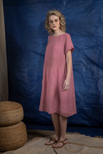 Load image into Gallery viewer, DVE COLLECTION Siara dress in rose pink linen.