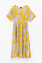 Load image into Gallery viewer, Elk the Label Ravnen sheer lilac and saffron Naemi print dress.
