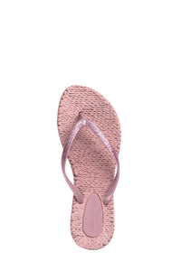 Ilse Jacobsen Cheerful glitter flip flops in misty rose light pink.
