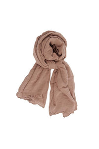Couleur Chanvre pure hemp stole shawl wrap in rose des sables, sand rose, rose pink.