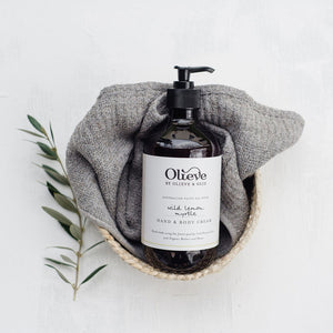Olieve & Olie wild lemon myrtle natural and organic hand and body cream.