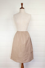 Load image into Gallery viewer, Knee length cotton voile half slip, elastic waist. In natural.