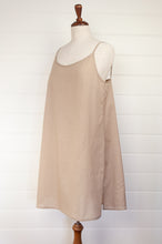 Load image into Gallery viewer, Knee length cotton voile petticoat slip, french seamed, adjustable straps.