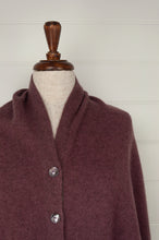 Load image into Gallery viewer, Juniper Hearth baby yak wool poncho in light plum.