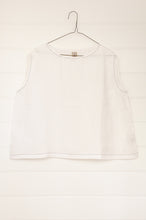 Load image into Gallery viewer, DVE Collection Aishani top in white linen, versatile one size easy fit.